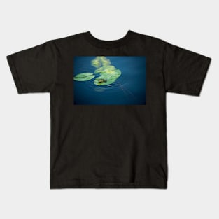 Frog in the Danube Delta area, Romania, in a sunny summer day Kids T-Shirt